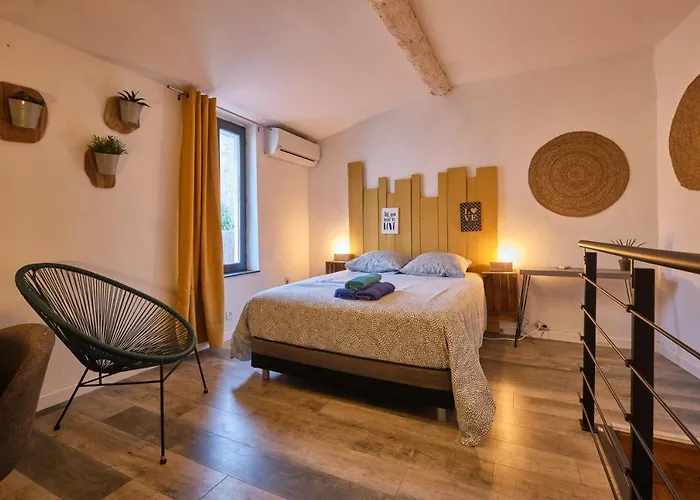 度假居 Melina - Jacuzzi - Maison Avec Cour Climatisee Proche Cite Medieval *